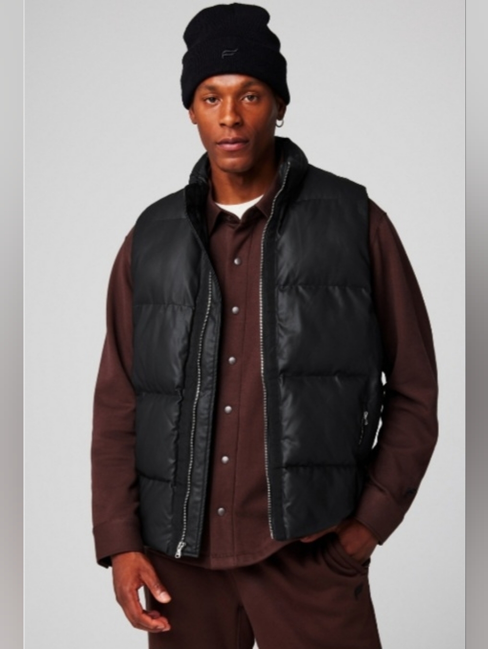 Fabletics The Vegan Leather Essential Puffer Vest